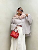 شومیز آستین بند کد 220473 - تصویر 4
