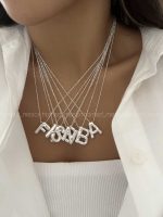 گردنبند حروف سری A کد 310128 - تصویر 2