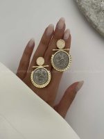 گوشواره سکه کد 310141 - تصویر 2