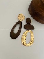 گوشواره چوبی کد 310135 - تصویر 2