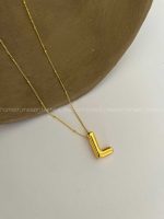 گردنبند حروف A کد 310183 - تصویر 7