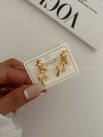 گوشواره پاپیونی طرحدار کد 310202 - تصویر 11