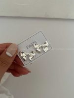 گوشواره پاپیونی طرحدار کد 310202 - تصویر 15