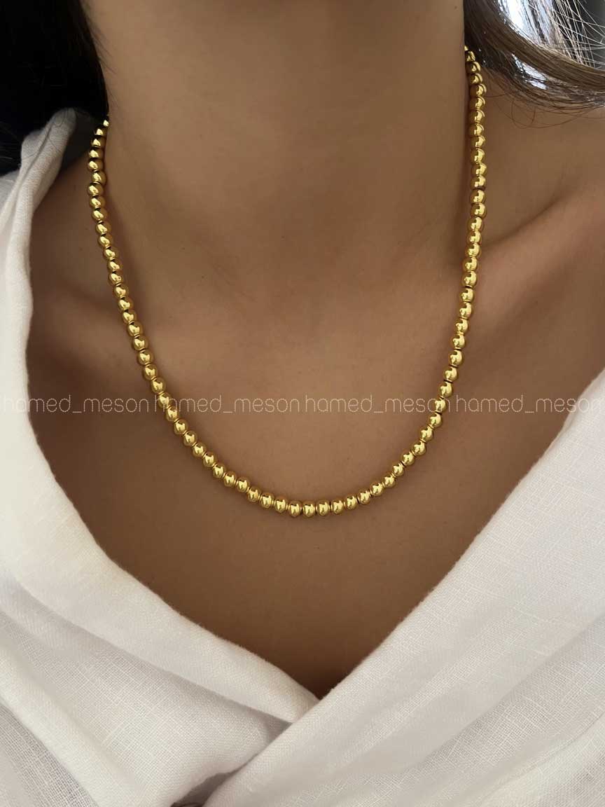 HLOI9273 گردنبند فول مروارید کد 310253 - تصویر 1