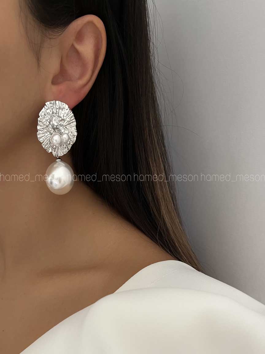 HRHC1616 گوشواره چند مروارید کد 310245 - تصویر 1