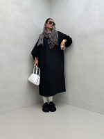پیراهن بلند آستین کشی کد 240149 - تصویر 9