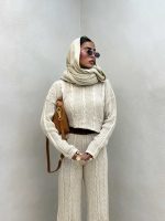 ست بافتنی 2 رنگ کد 160596 - تصویر 7