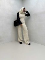 ست بافتنی یقه مردانه کد 160595
