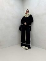 ست بلوز و شلوار حاشیه دار کد 160606 - تصویر 9