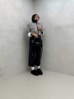 کت یقه چرم کد 200583 - تصویر 2
