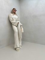 ست نیمتنه و شلوار بافتنی کد 160619 - تصویر 5