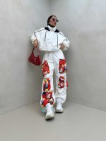 سوییشرت بارونی کلاه دار کد 200599 - تصویر 7