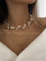 گردنبند ترکیبی سنگی کد 310268 - تصویر 2