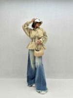 مانتو کلاه دار آستین کش کد 200649 - تصویر 5