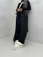 شلوار کتان کج راه کد 101554 - تصویر 7