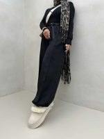 شلوار کتان کج راه کد 101554 - تصویر 8