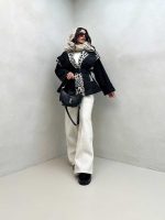 مانتو بارونی ترکیبی کد 200627 - تصویر 5