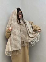شال رو دوخت ریش دار کد 310293 - تصویر 7