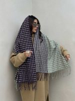 شال رو دوخت ریش دار کد 310293 - تصویر 9