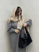 شال کنفی ساده ZARA کد 310286 - تصویر 2