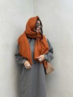 شال کنفی ساده ZARA کد 310286 - تصویر 3