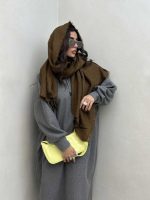 شال کنفی ساده ZARA کد 310286 - تصویر 5