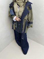 مانتو جین ترکیبی کد 200640 - تصویر 7