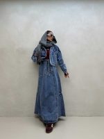 ست کت و دامن جین کد 160656 - تصویر 3
