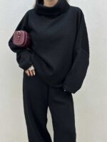 ست دورس و شلوار یقه اسکی کد 160660 - تصویر 7