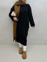 پیراهن بلند زنجیری کد 200683 - تصویر 5