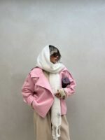 مانتو بارونی پایین پیله کد 200659 - تصویر 15
