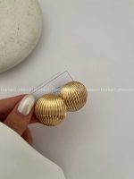 گوشواره دکمه ای شیاردار 310324 - تصویر 2
