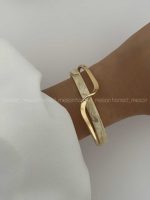 بنگل پهن GOLD کد 310319 - تصویر 2
