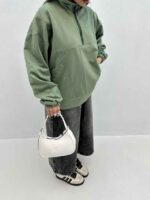 دورس نیم زیپ جیب کج کد 200720 - تصویر 5