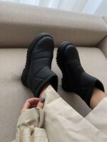نیم بوت چرم رودوخت کد 140831 - تصویر 5