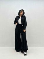 ست سوییشرت و شلوار 2 نوار کد 160687 - تصویر 7