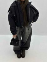 کاپشن جیب دکمه پانچی کد 200748 - تصویر 12