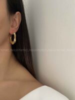گوشواره موجی کد 310368 - تصویر 2