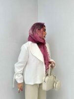 کت ژاکارد آستین بند 120330