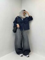 شومیز واکسی جیب دار کد 200776 - تصویر 3