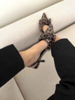 کفش پاشنه بلند پاپیونی کد 140955 - تصویر 4