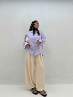 شومیز نواردار کد 120306 - تصویر 11