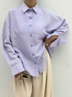شومیز نواردار کد 120306 - تصویر 13
