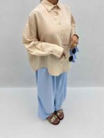 شومیز نواردار کد 120306 - تصویر 2