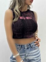 کراپ حلقه ای MIU MIU کد 180456 - تصویر 4