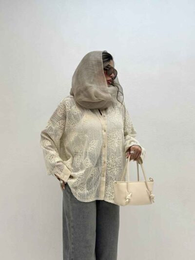 شومیز کنفی گل دوزی کد 200786