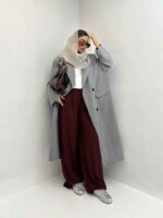 کت بلند 4 دکمه کد 120325 - تصویر 7
