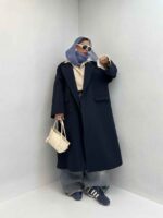 کت بلند 4 دکمه کد 120325 - تصویر 3