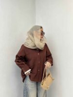 شومیز آستین گیپور کد 220487 - تصویر 20
