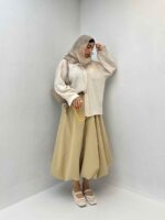 شومیز یقه مردانه کد 120304 - تصویر 5